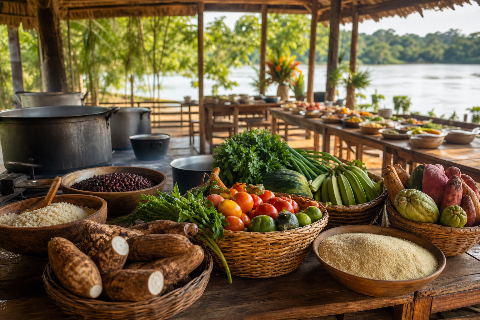 Ingredientes para alimentação comunitária